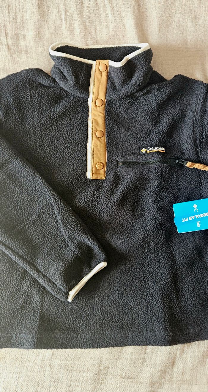 Polaire sherpa Columbia noire taille XS  neuve - photo numéro 2