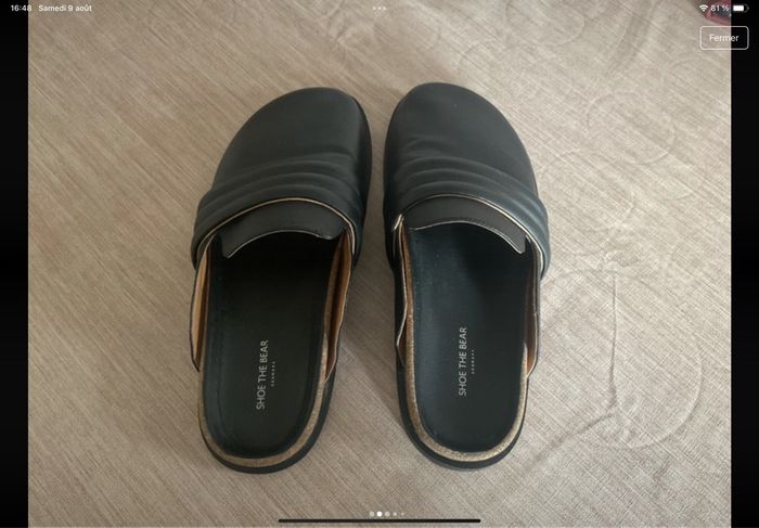 Chaussures mules en cuir Shoe the Bear - photo numéro 2
