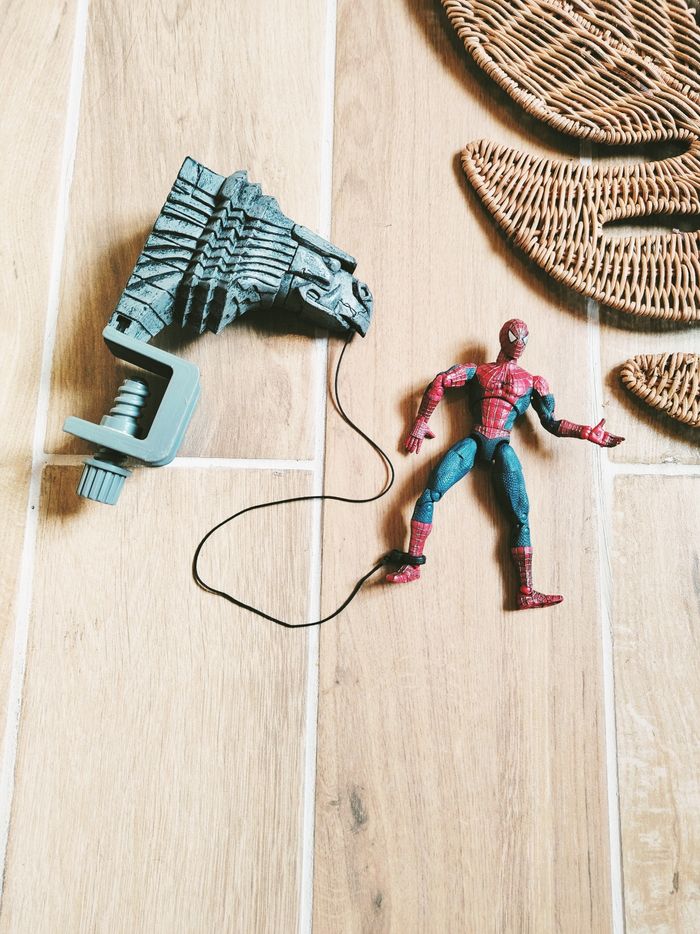 🦟 Figurine Spider-man Marvel super poseable et gargoyle année 2002 Toy biz