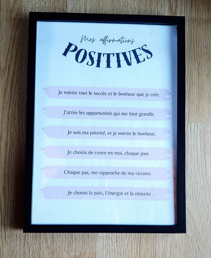 affiche murale déco format A4