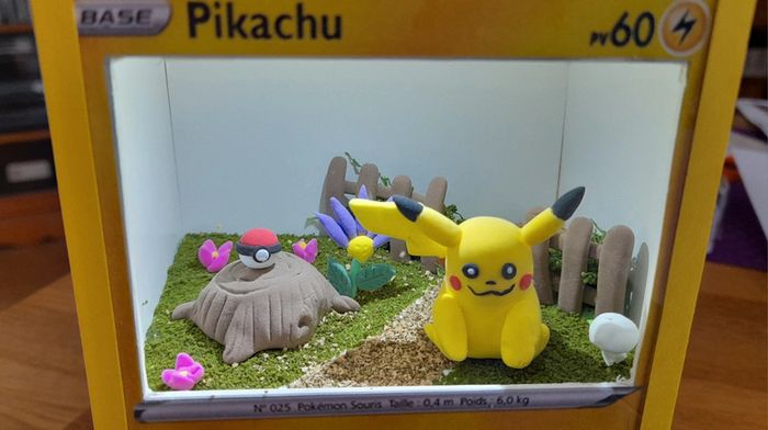 Carte 3D pokemon pikachu - photo numéro 3