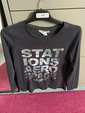 Pull fille bleu marine