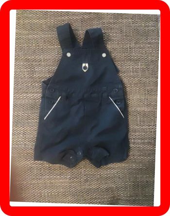 Salopette short taille 6 mois