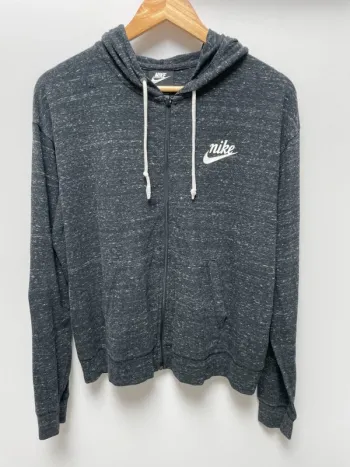 Nike zipped hoodie grey Womens L