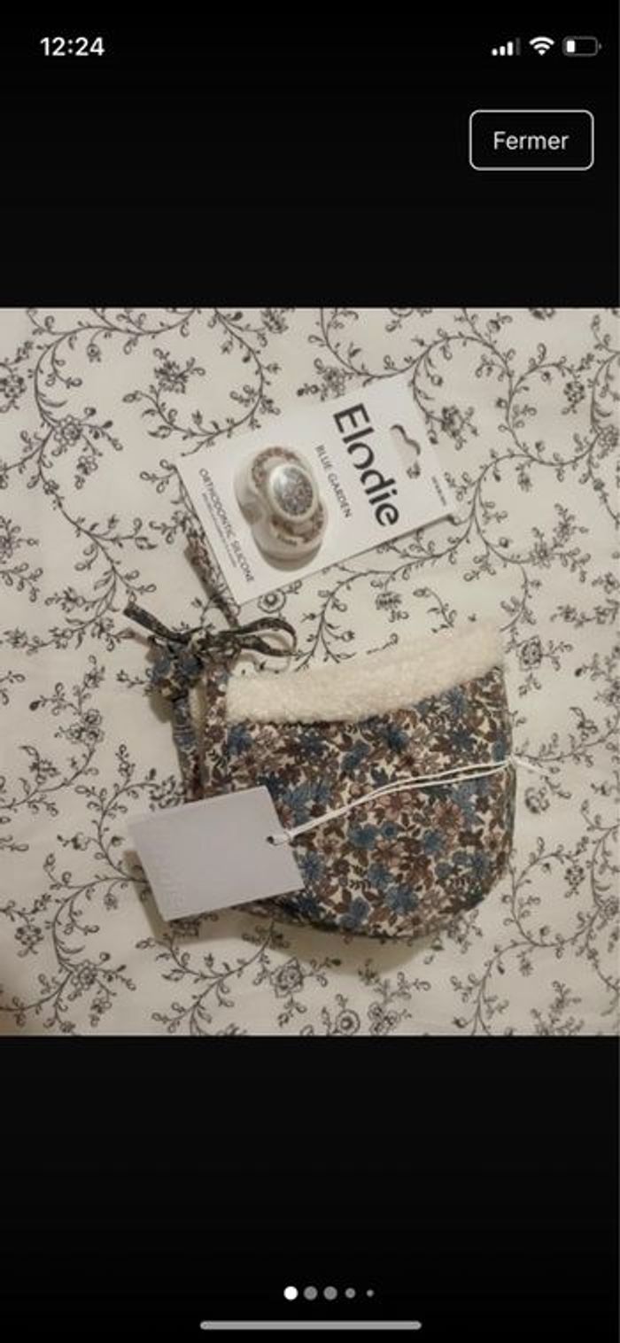 Combinaison + bonnet + Tétine Blue Garden - photo numéro 3