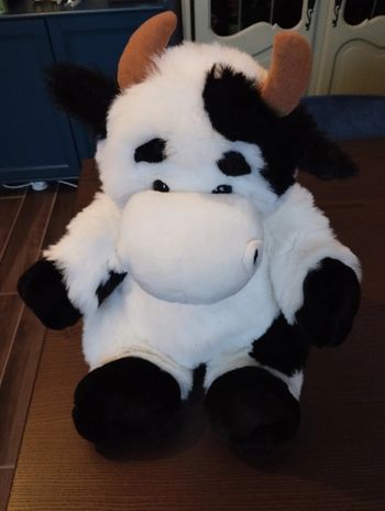 Grande peluche vache