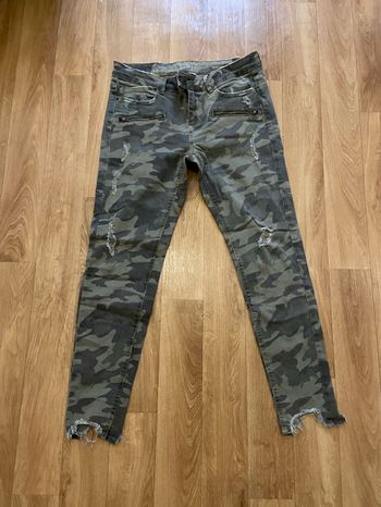 Jean skinny camouflage 38