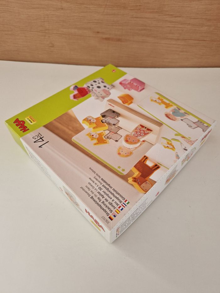 Jeu à empiler 3D À la ferme en bois par Haba - photo numéro 8