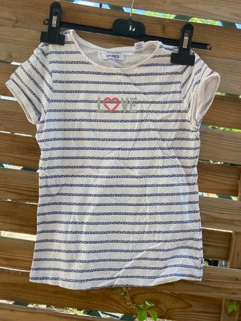 Tee-shirts à rayure bleu