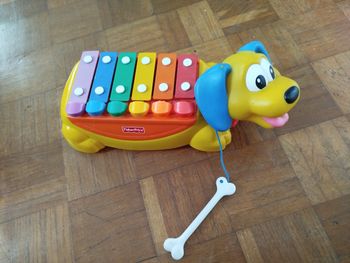 Xylophone chien jouet vintage 