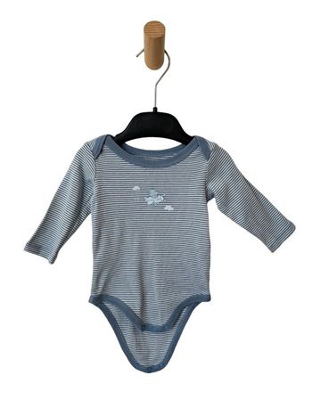 Body à manches longues rayé bleu - Sergent Major 3 mois (59cm)