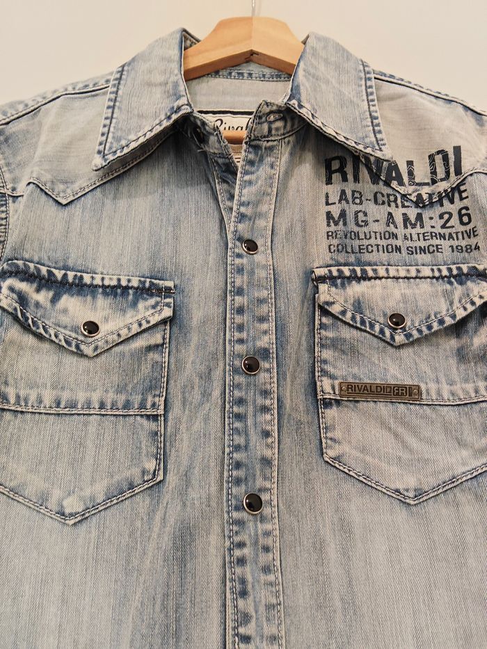 Chemise en jean Rivaldi homme M – neuve sans étiquette - photo numéro 7