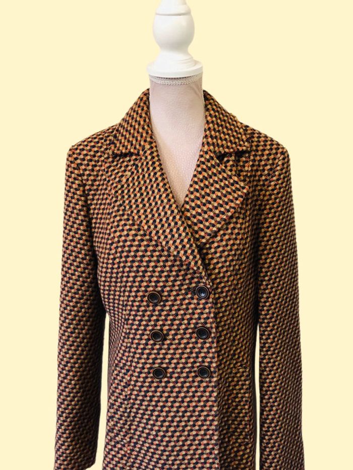 🤎Blazer laine motif multicolore Motivi wool multicolor pattern blazer🧡 - photo numéro 13