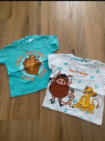 Lot 2 Tshirt 80cm