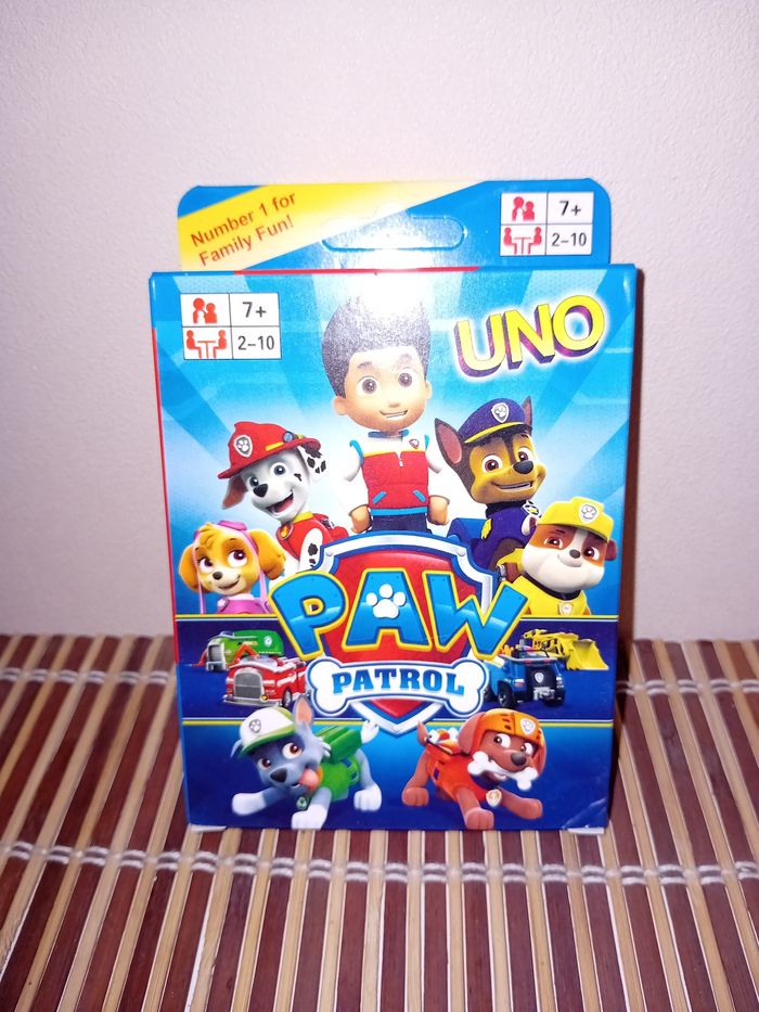 Jeu de carte Uno pat patrouille