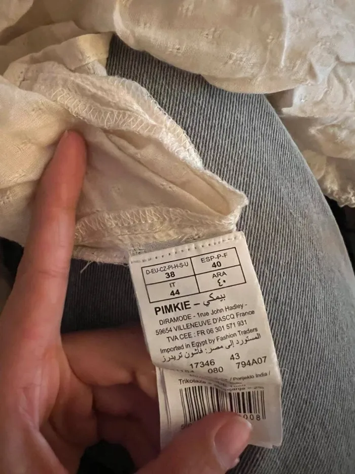Chemise vintage chic parisienne - neuve - taille 40 - photo numéro 2