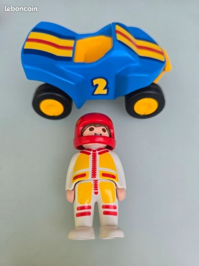 123 playmobil lot de 3 véhicules + pilotes - photo numéro 2
