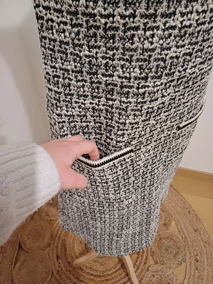 Robe chaude en tweed neuve OVS taille S/M 36/38 - photo numéro 3