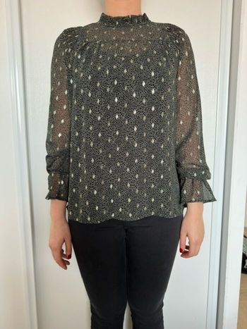 BLOUSE BONOBO Gris Léopard.