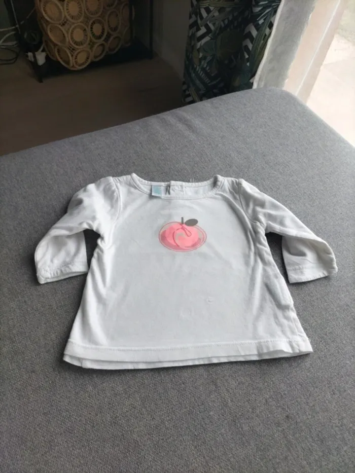 T-shirt manches longues blanc