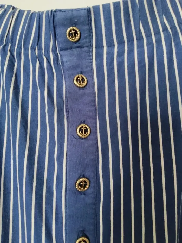 Combishort bustier marinière - photo numéro 3