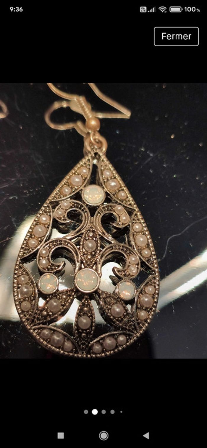 Boucles d'oreilles vintage - photo numéro 3