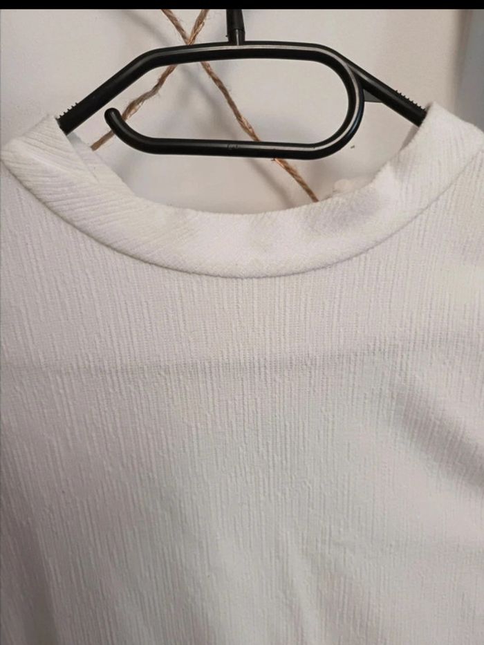 Robe gauffrée blanche - photo numéro 3