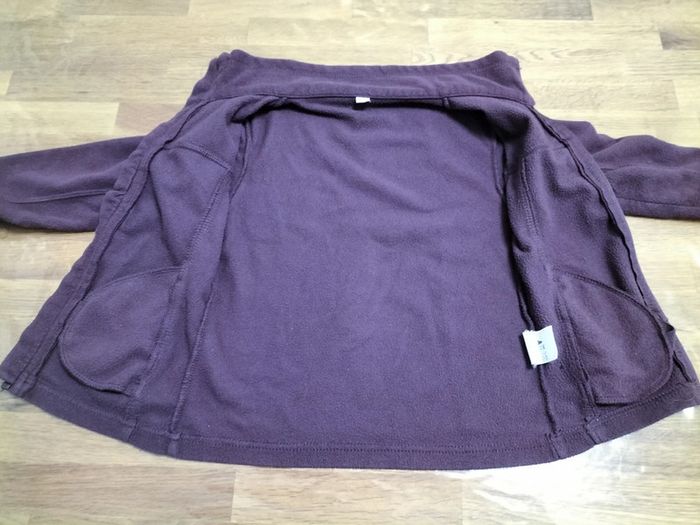 Gilet polaire violet fille 4 ans - photo numéro 3