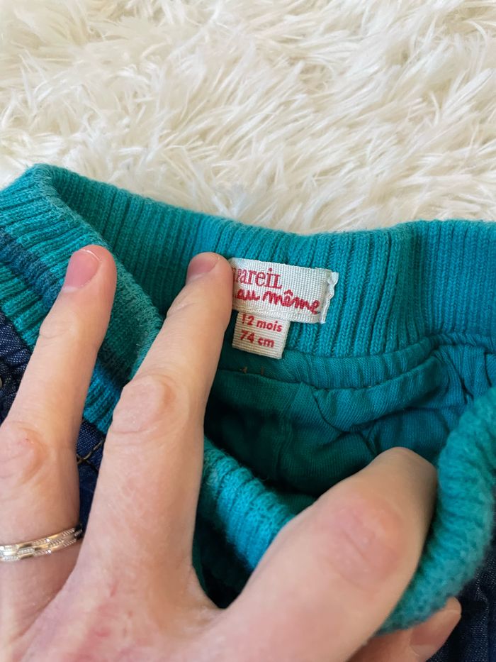 Pantalon bleu vert dpam - photo numéro 2