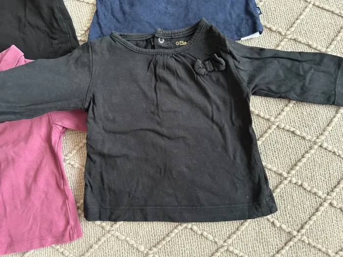 Lot tee shirt manches longues 3 mois - photo numéro 4