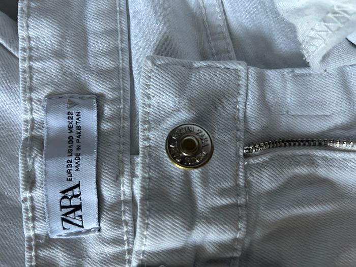 jean blanc Zara taille 32 - photo numéro 6
