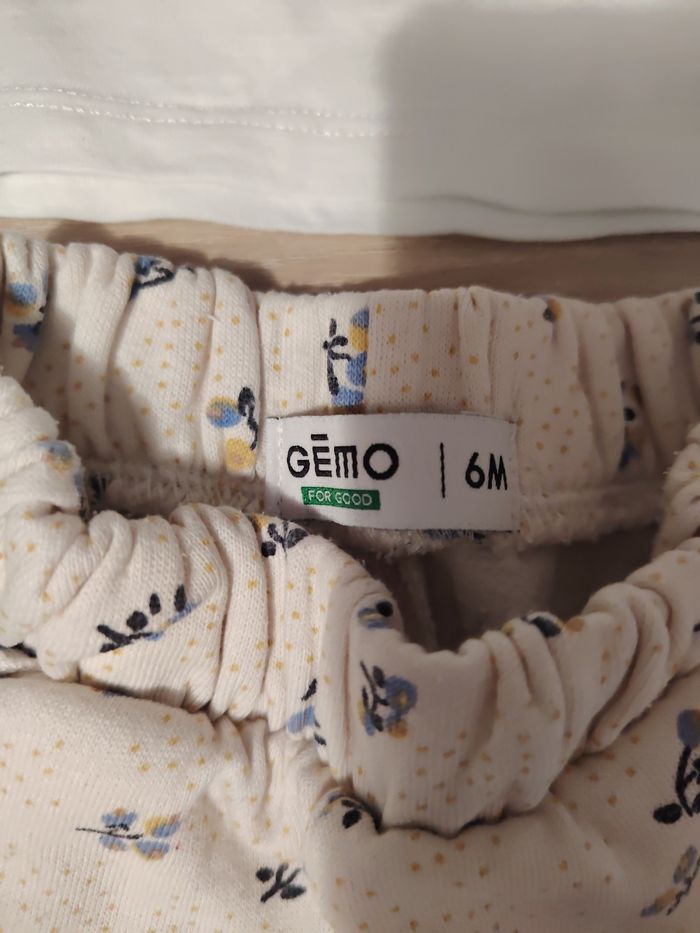 Ensemble bébé "Mini Team" beige – 6 mois Gémo - photo numéro 4