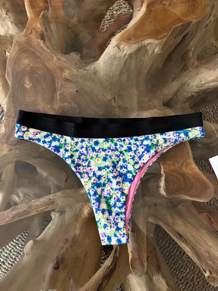 Bas de maillot de bain Roxy femme Stronger fleurs brésilien bikini