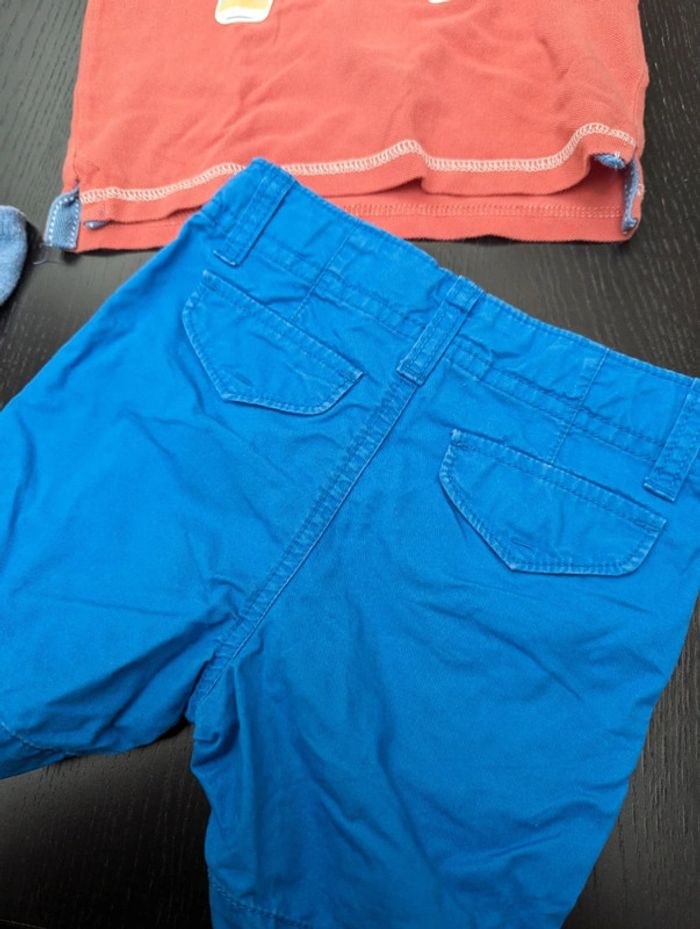 Ensemble été garçon polo et short 24 mois - photo numéro 4