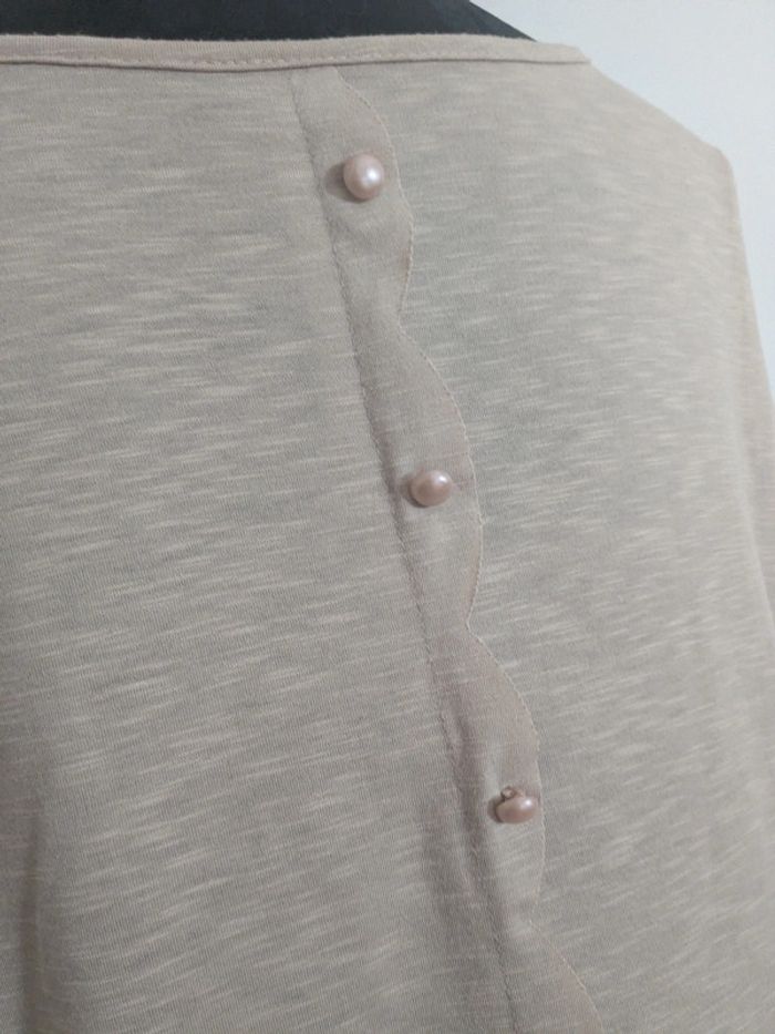 Blouson manche longue beige - photo numéro 4