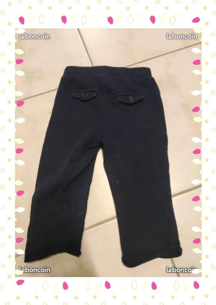 Pantalon kiabi bleu marine 18 mois - photo numéro 2