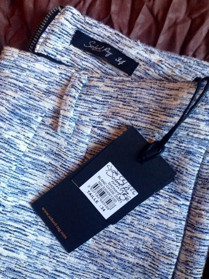 Short SchoolRag bleu chiné femme neuf - photo numéro 4