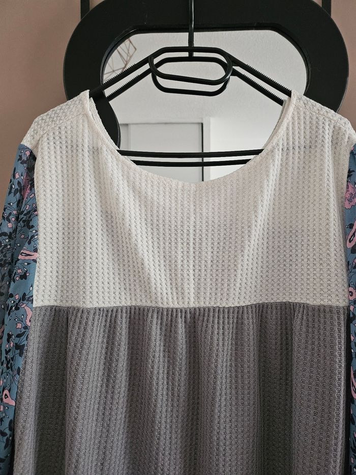 Tee-shirt shirt manches 3 quart taille 56 - photo numéro 2