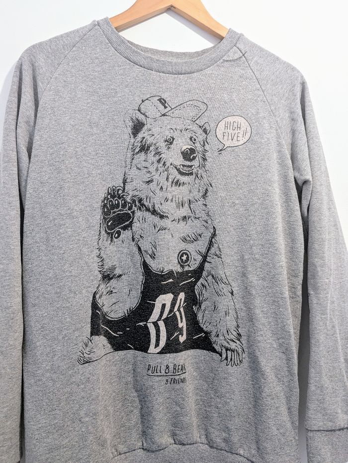 Sweat gris homme taille M Pull and bear - photo numéro 2