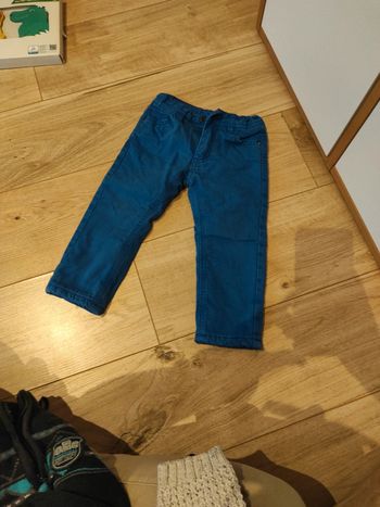 Pantalon bleu électrique doublé polaire