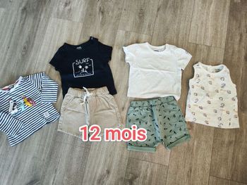 Short  et t shirt 12 mois 