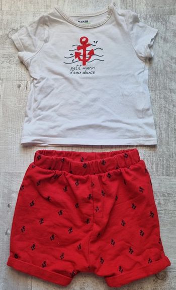 Ensemble 6 mois été garçon
