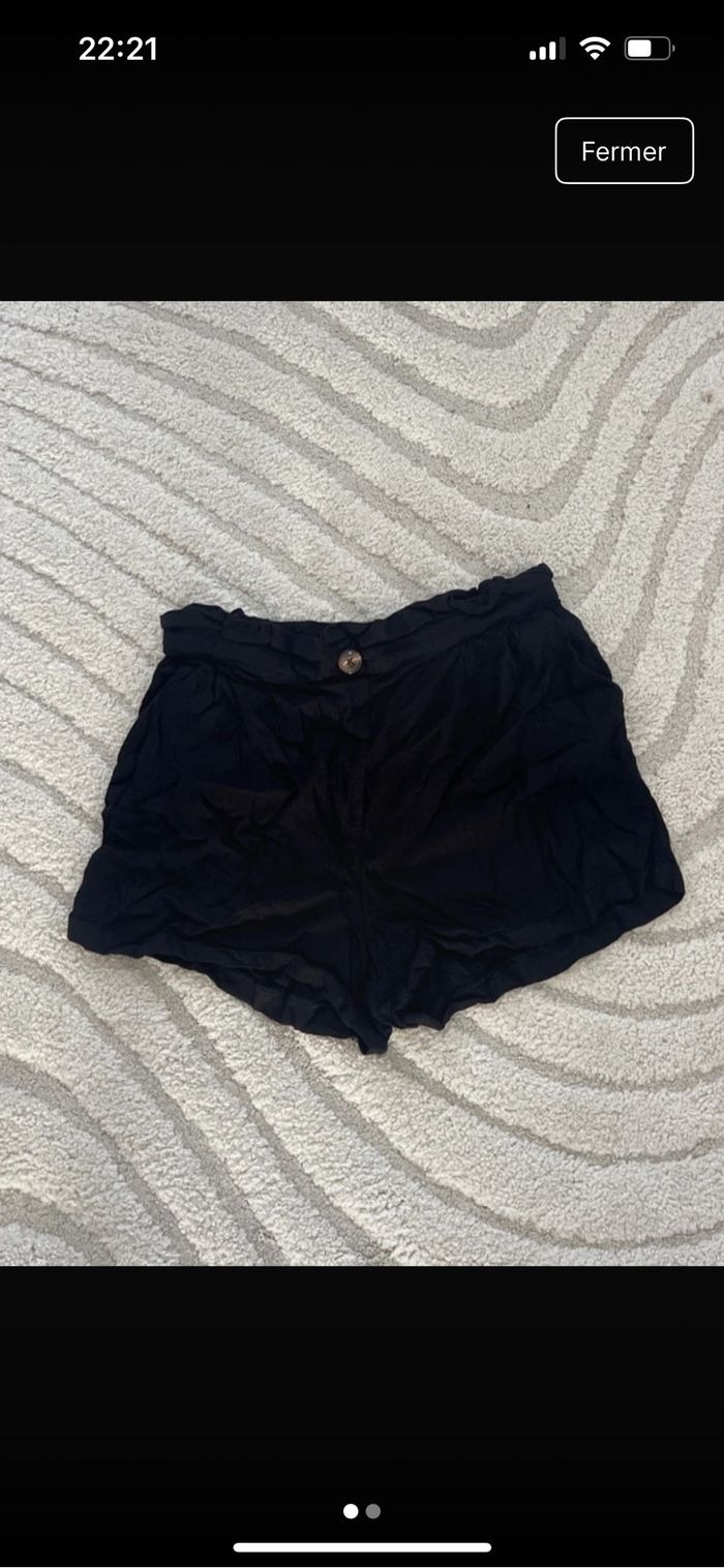 Short fluide noir