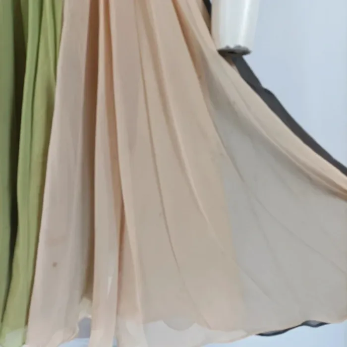 Robe bustier plissée Nougat London beige vert marron taille 38 cocktail été A100 - photo numéro 9