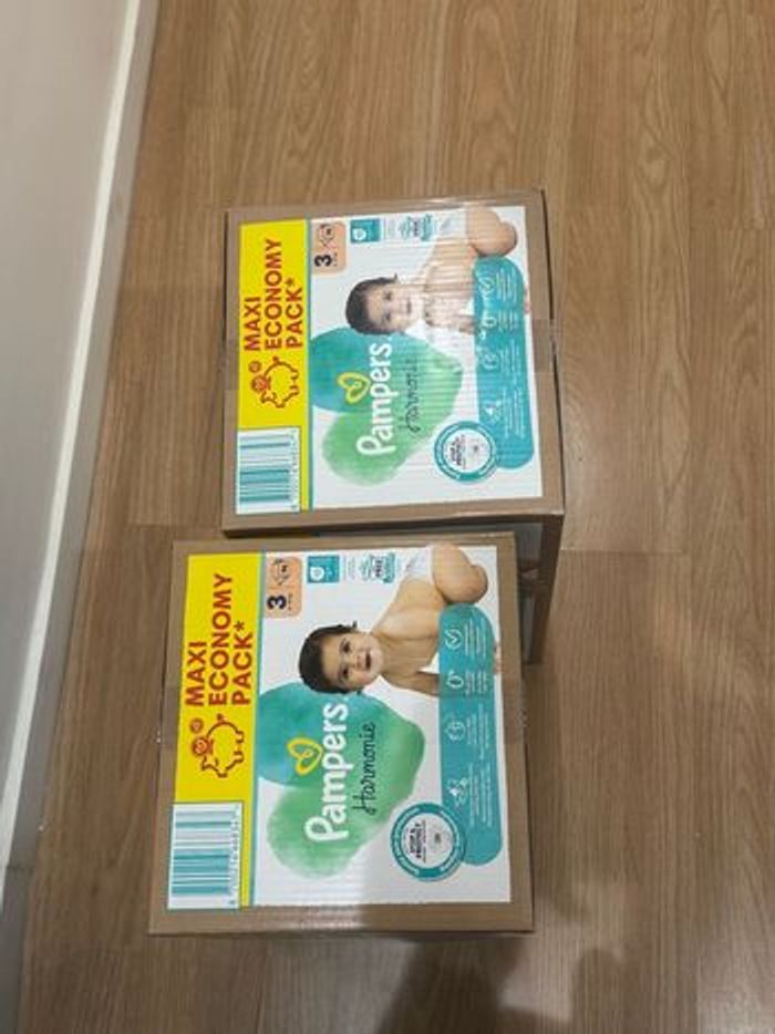 Couches Pampers Harmonie – Maxi Economy Pack (Taille 3)