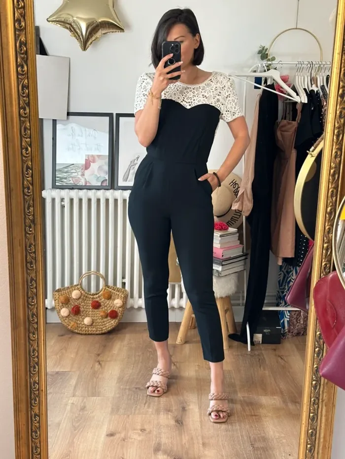 Combinaison Claudie Pierlot noire et blanche taille 36