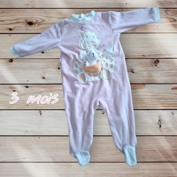 🦘💤 Pyjama velours bébé – trop craquant 💕