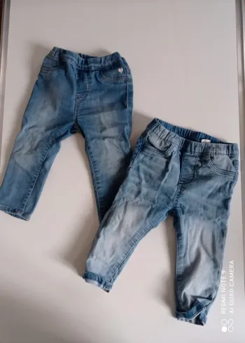 Lot de deux jeans slim H&M 9/12 mois