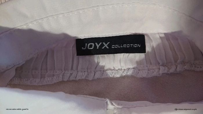 Chemise polo mi-saison Basic casual tendance blanche Joyx Collection taille 36 - photo numéro 5