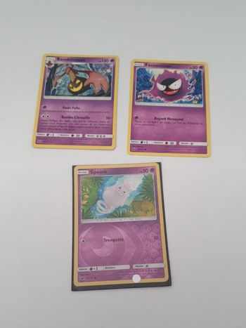 3 cartes Pokémon